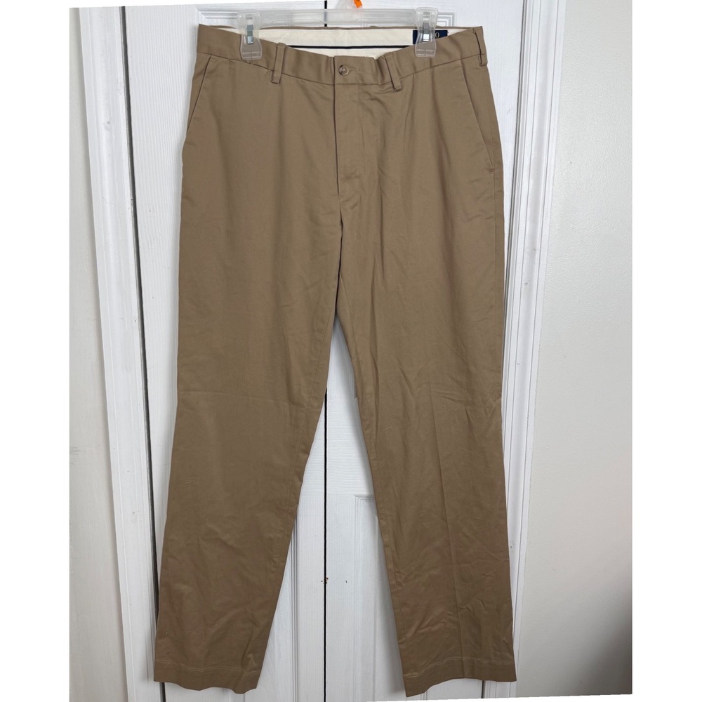 Polo Ralph Lauren Stretch Classic Fit Chino 34x34 Tan Khaki Preppy Minimalist